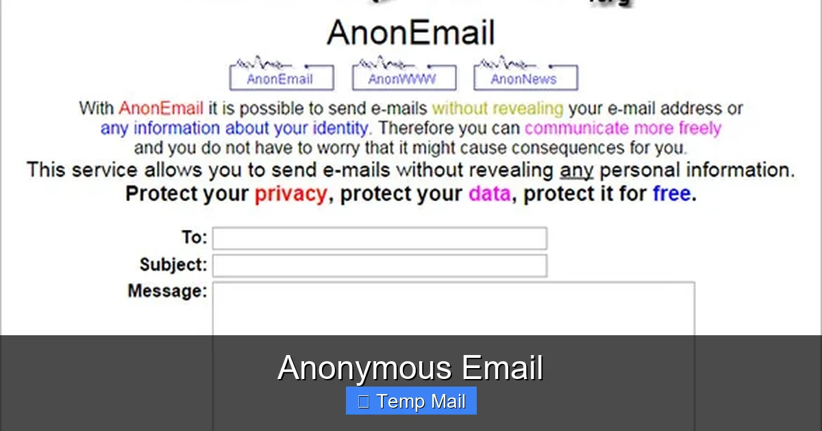 Anonymous Email
