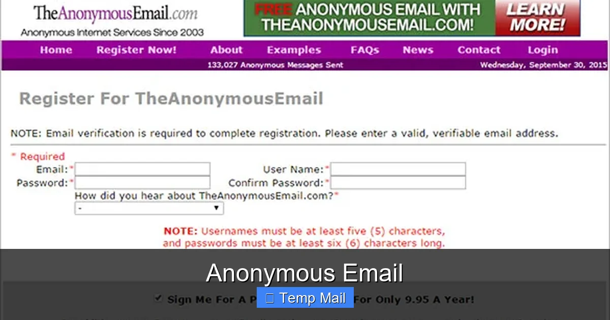 Anonymous Email