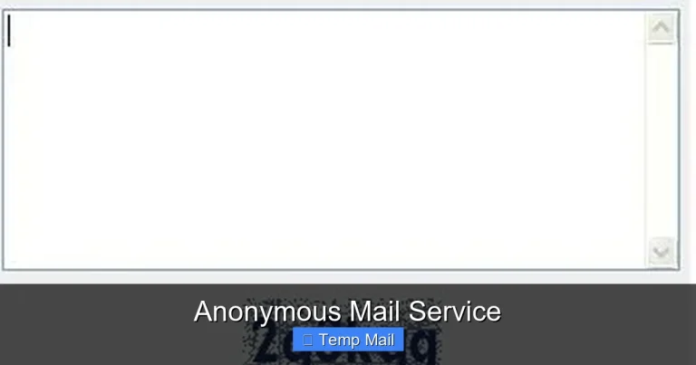Anonymous Mail Service
