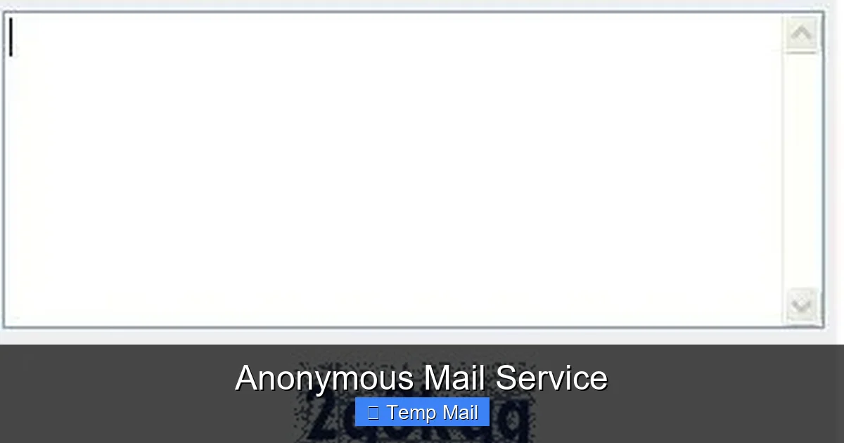 Anonymous Mail Service