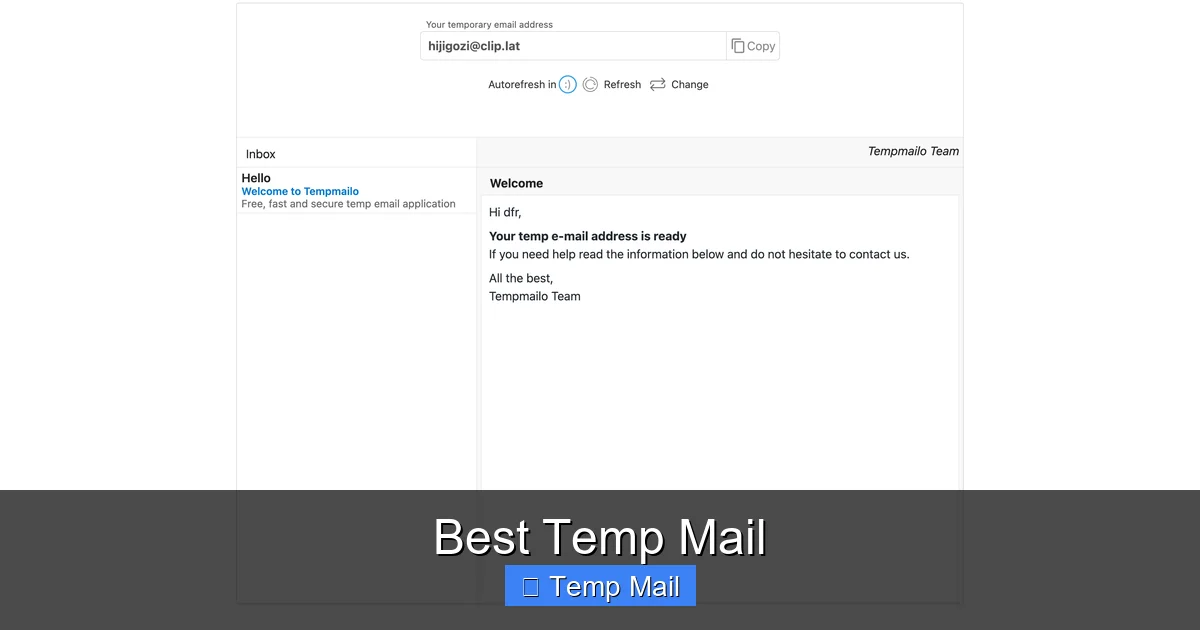 Best Temp Mail