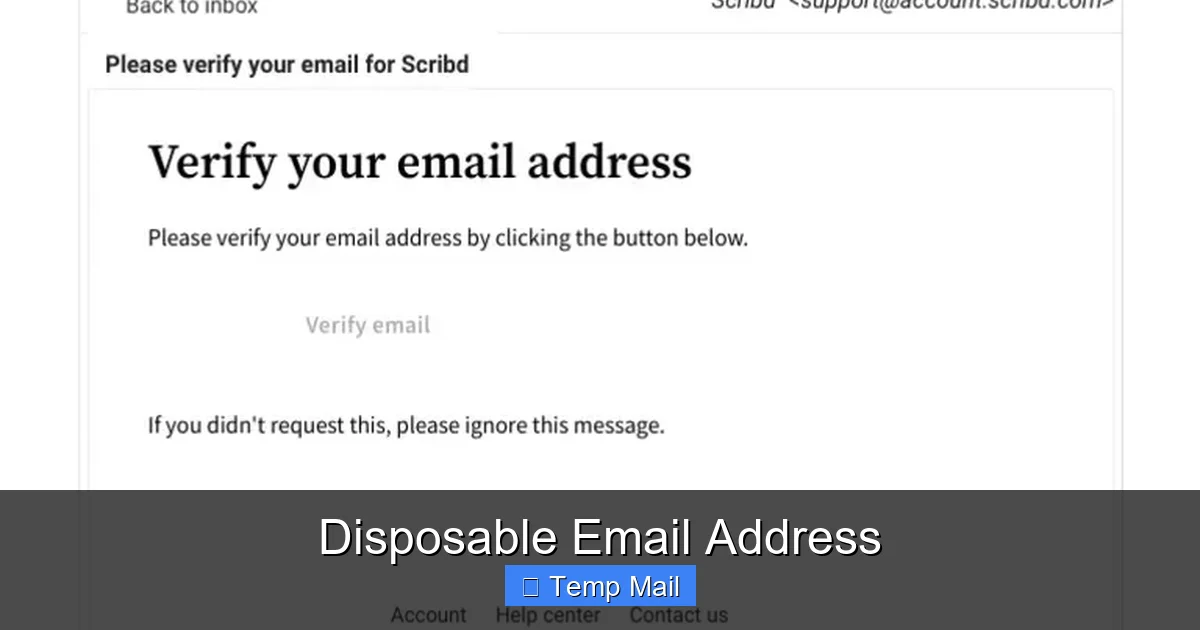 Disposable Email Address