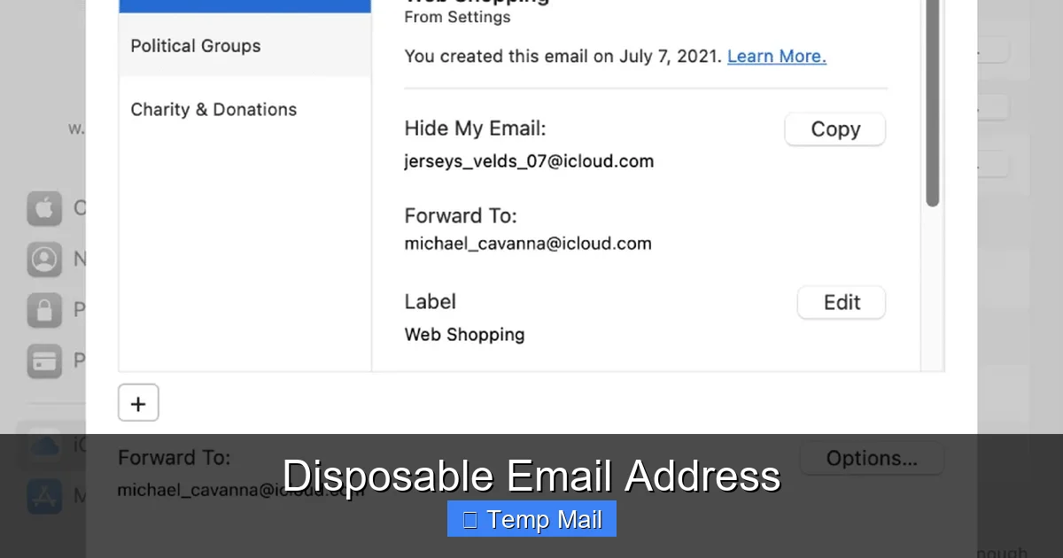 Disposable Email Address