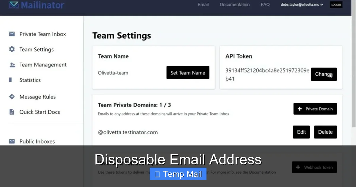 Disposable Email Address