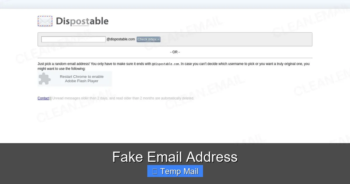 Fake Email Address
