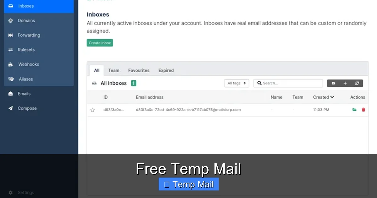 Free Temp Mail