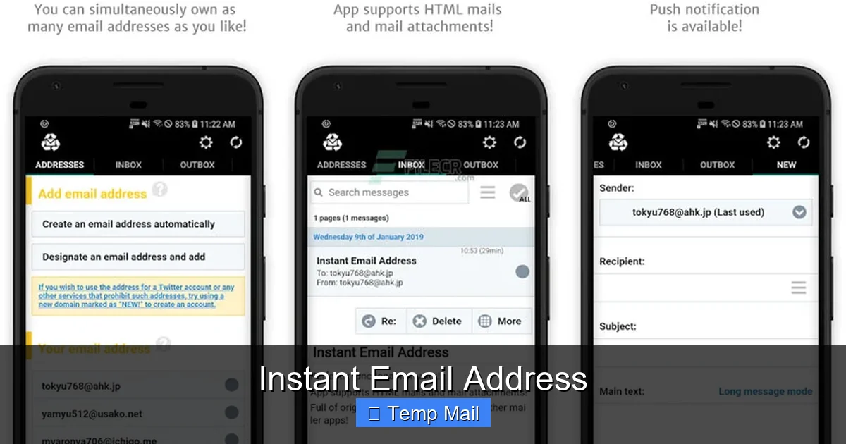 Instant Email Address