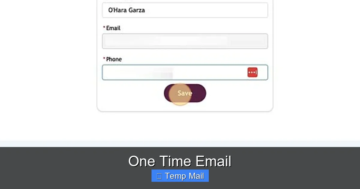One Time Email