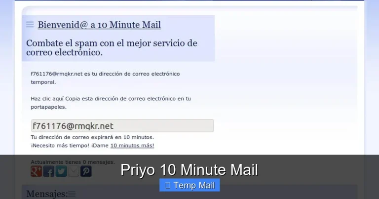 Priyo 10 Minute Mail