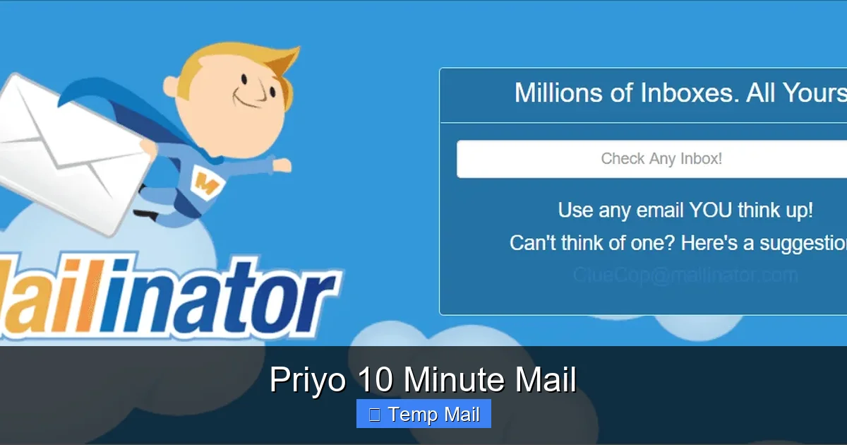 Priyo 10 Minute Mail