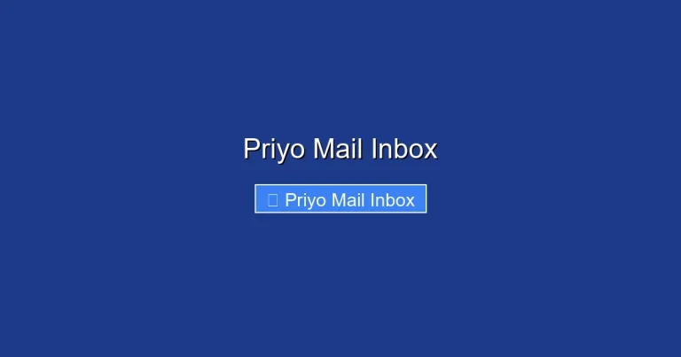 Priyo Mail Inbox