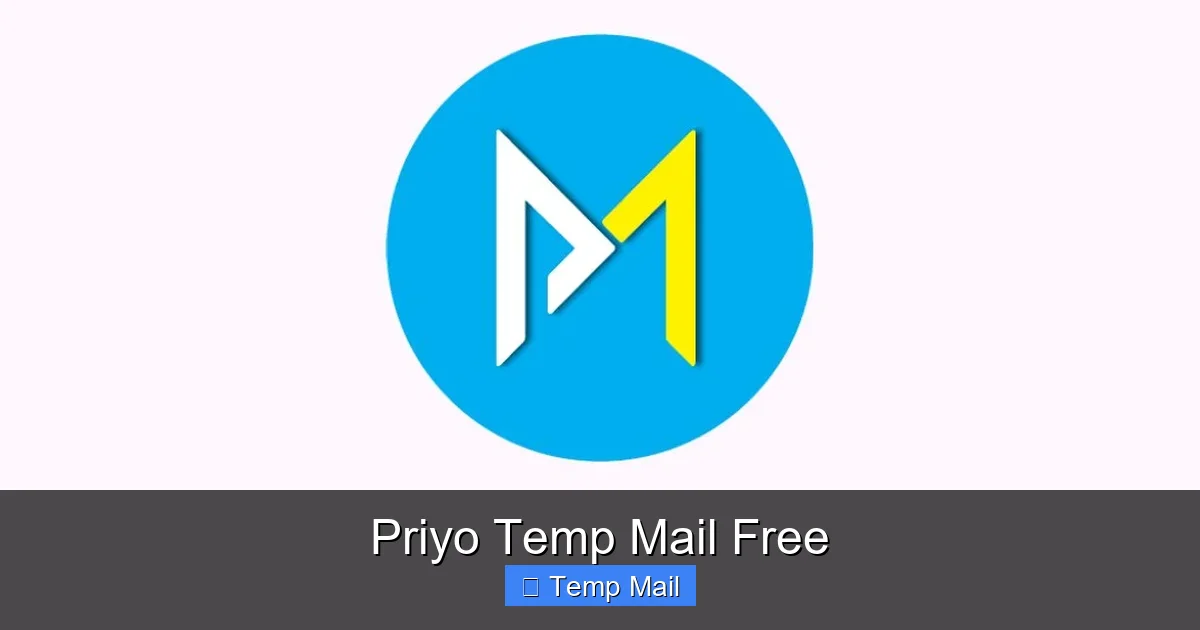 Priyo Temp Mail Free