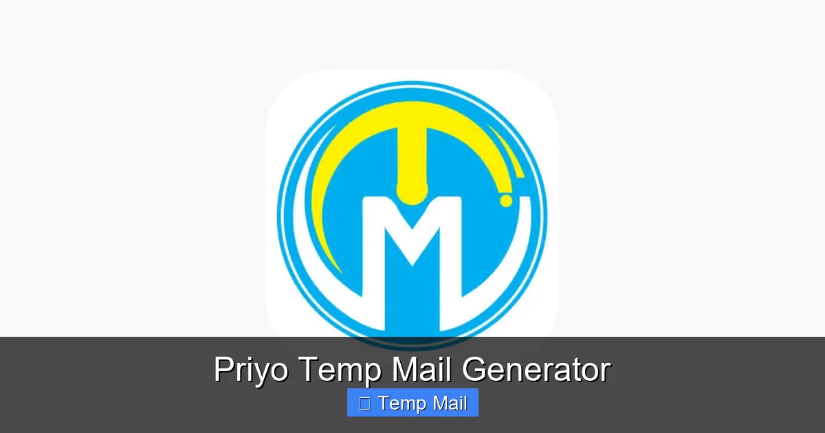 Priyo Temp Mail Generator
