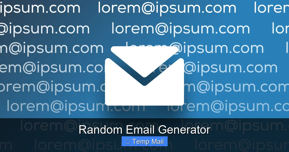 Random Email Generator