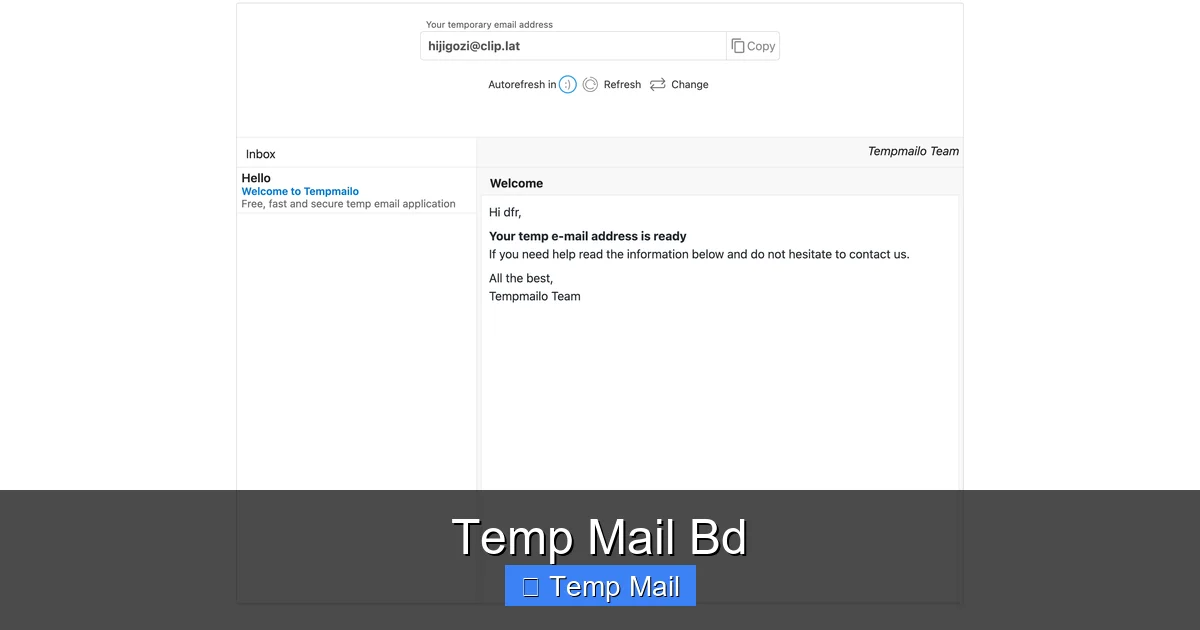 Temp Mail Bd