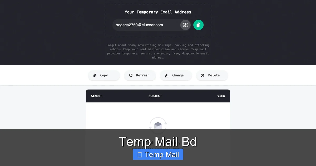 Temp Mail Bd