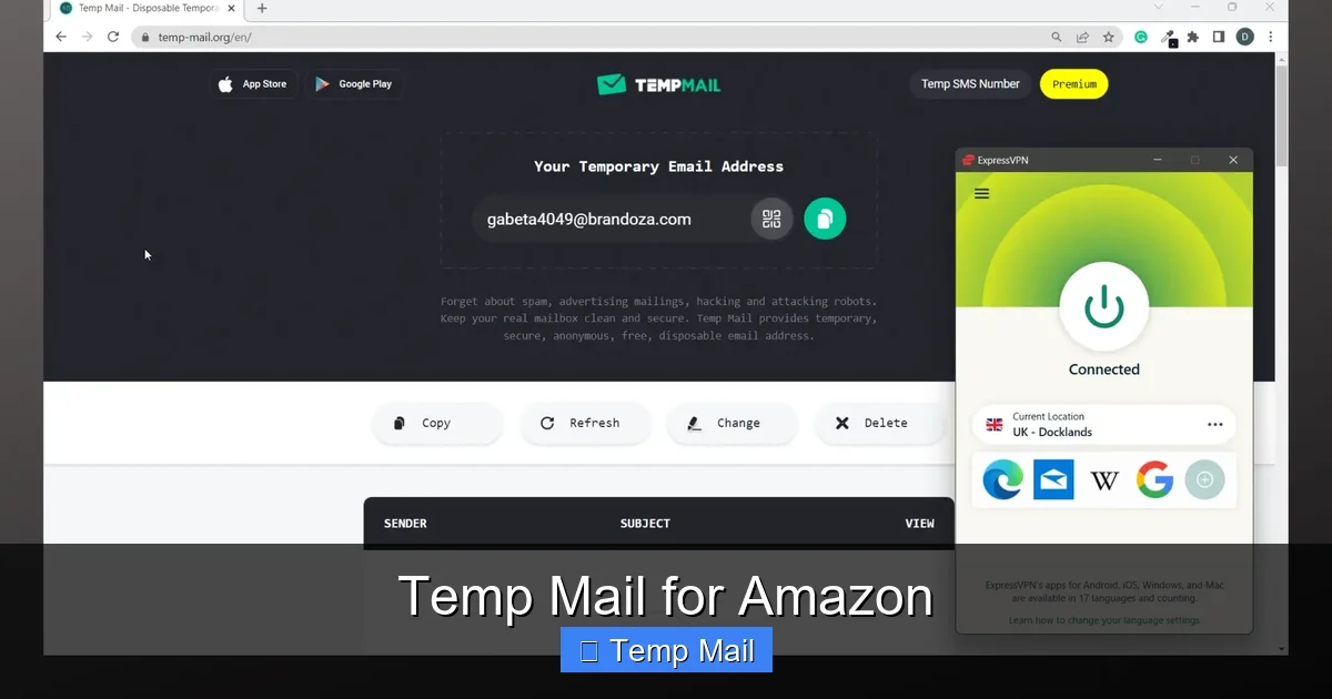 Temp Mail for Amazon