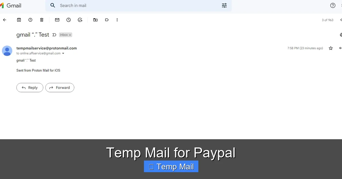 Temp Mail for Paypal