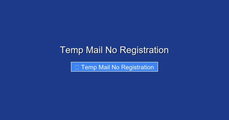 Temp Mail No Registration