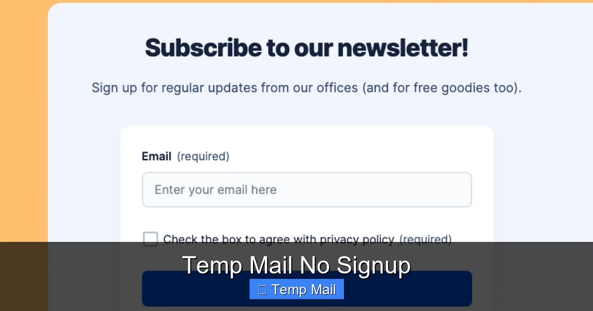 Temp Mail No Signup