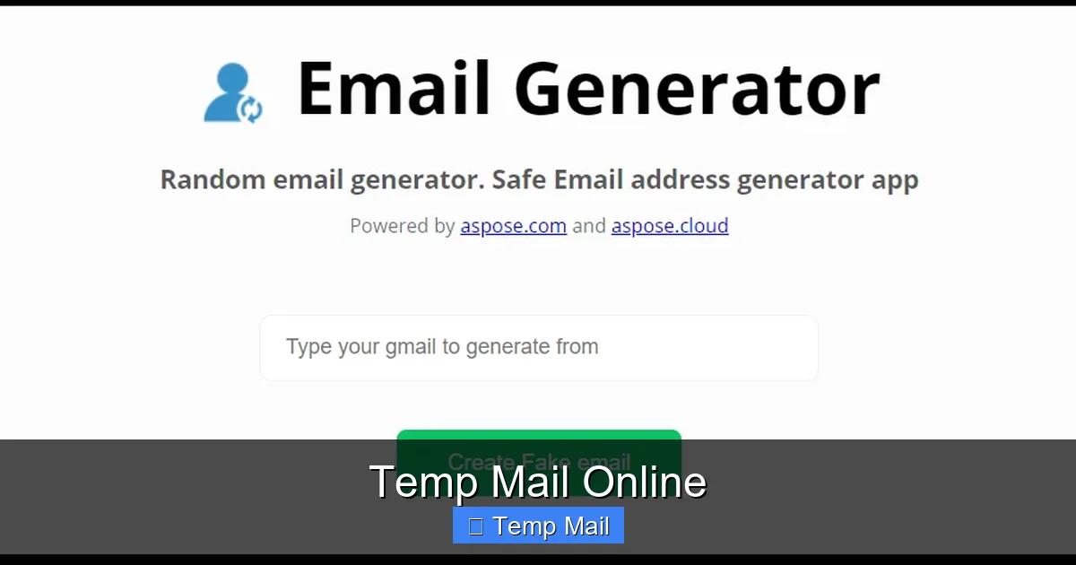 Temp Mail Online