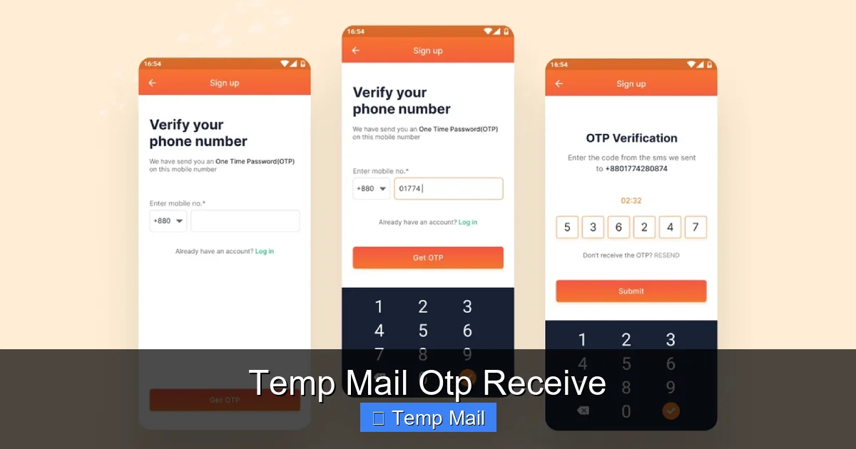 Temp Mail Otp Receive