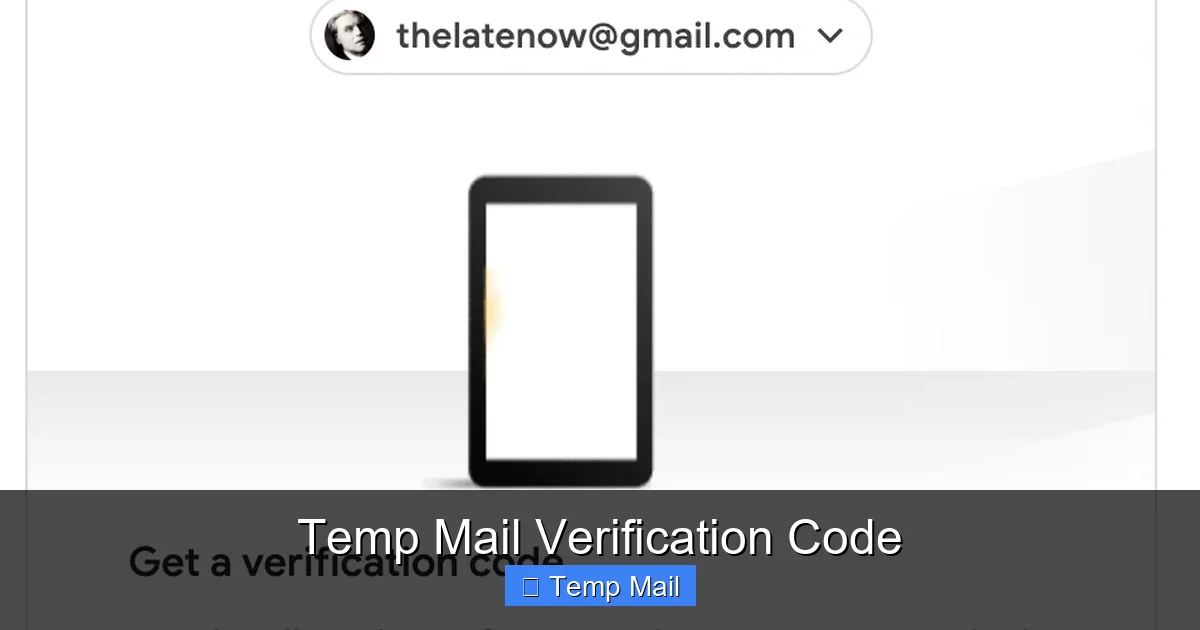 Temp Mail Verification Code
