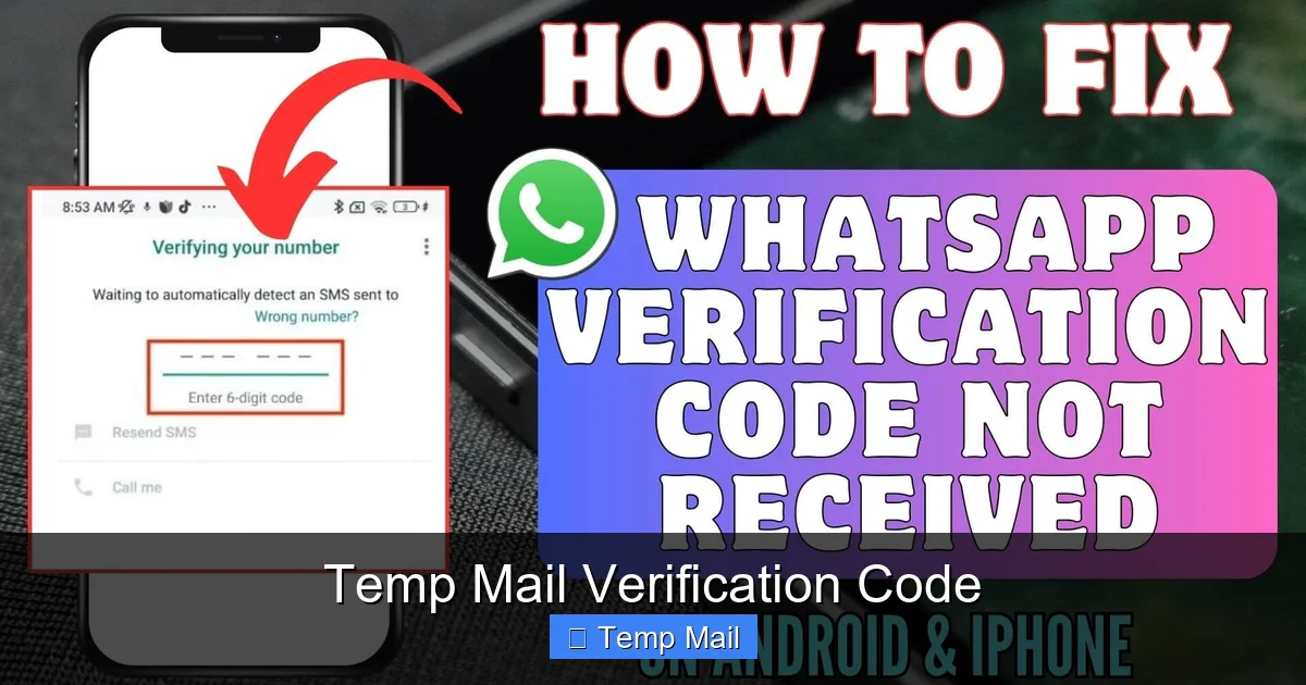 Temp Mail Verification Code