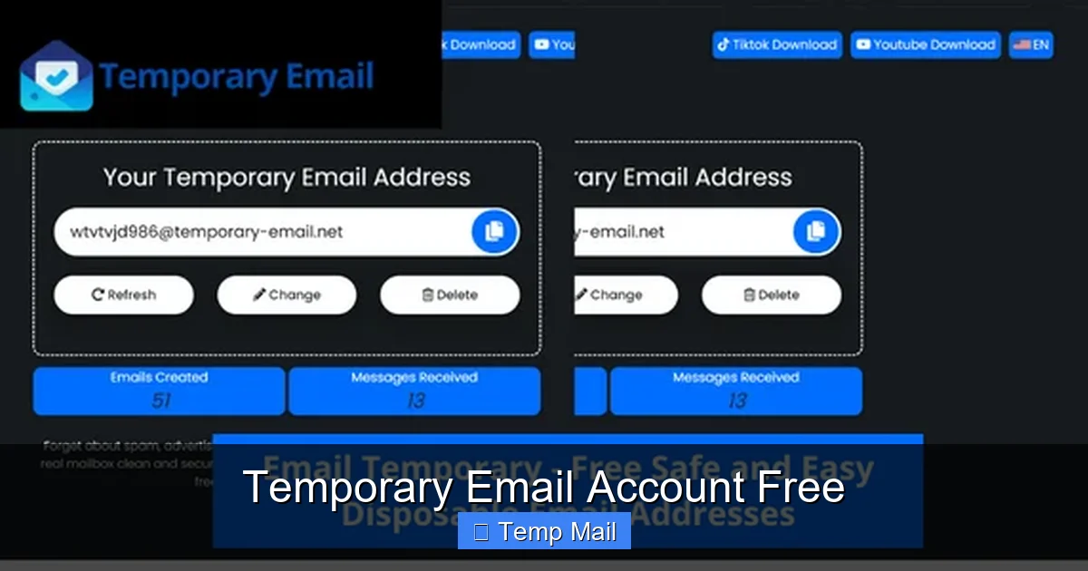 Temporary Email Account Free