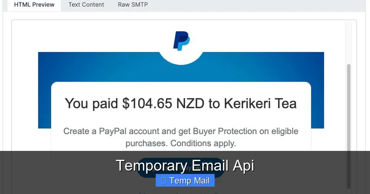 Temporary Email Api