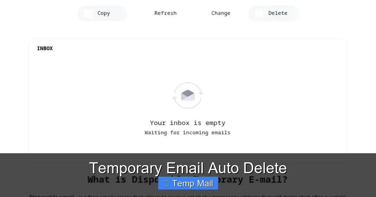 Temporary Email Auto Delete