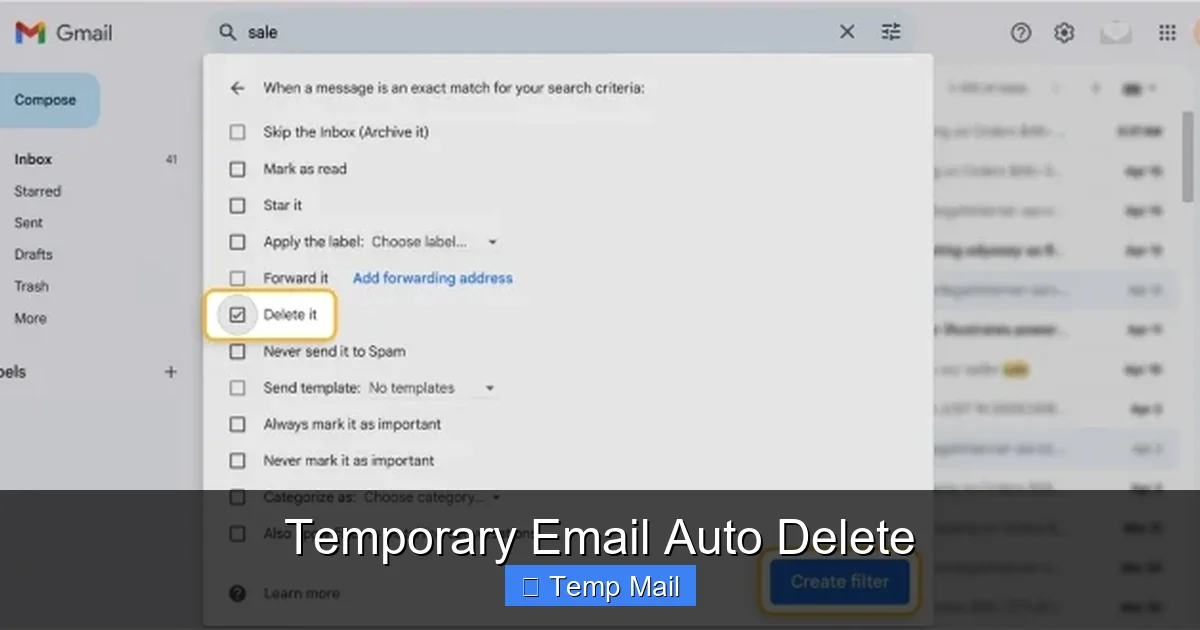 Temporary Email Auto Delete