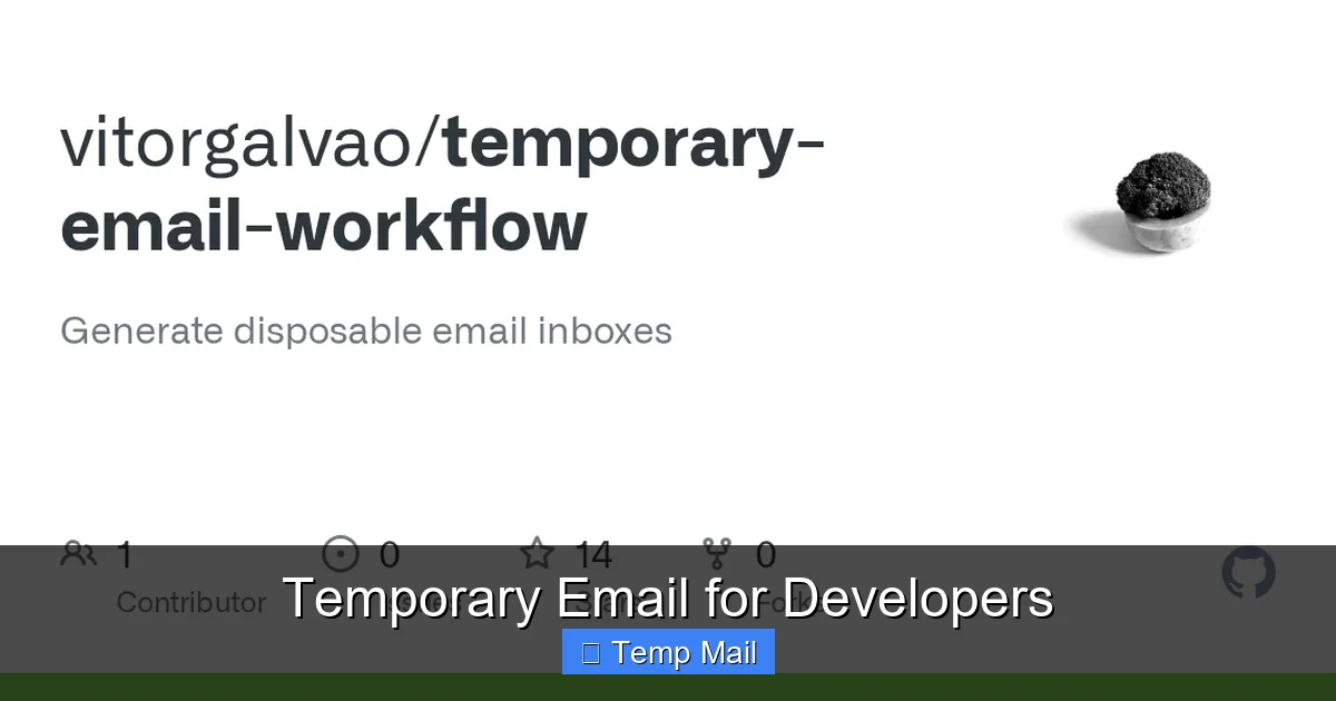 Temporary Email for Developers