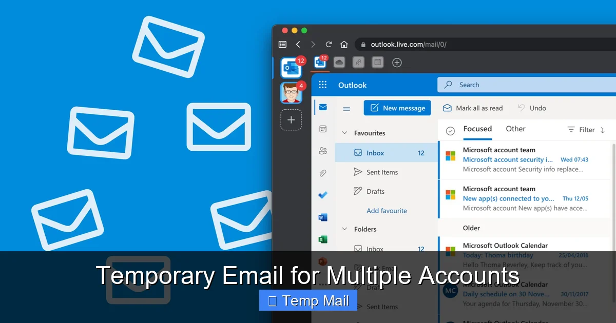 Temporary Email for Multiple Accounts