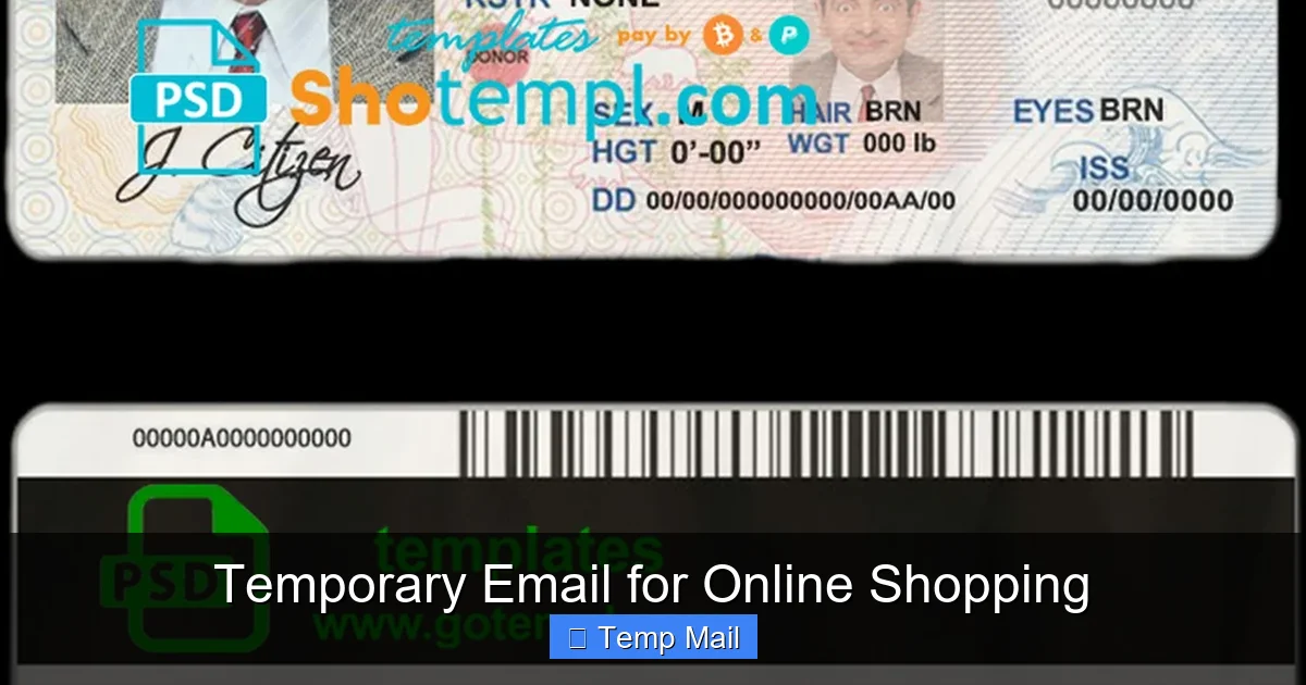 Temporary Email for Online Shopping