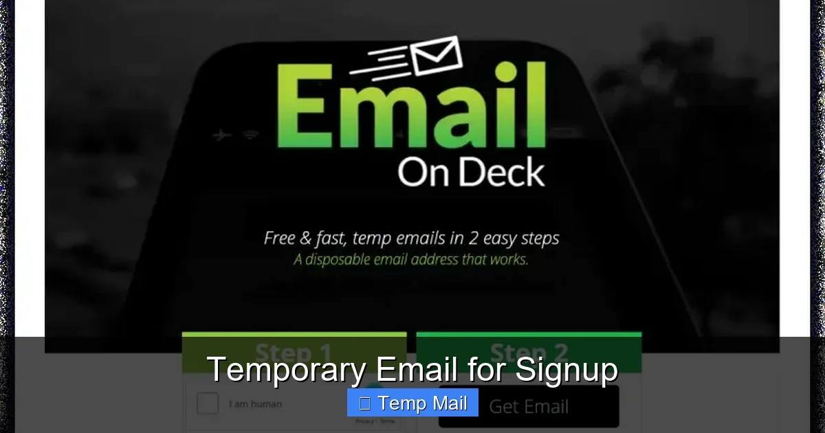 Temporary Email for Signup