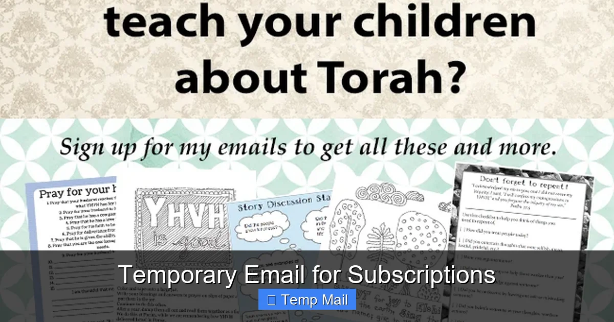 Temporary Email for Subscriptions