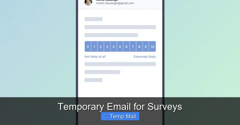 Temporary Email for Surveys