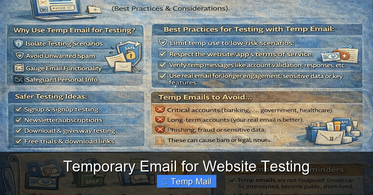 Temporary Email for Website Testing