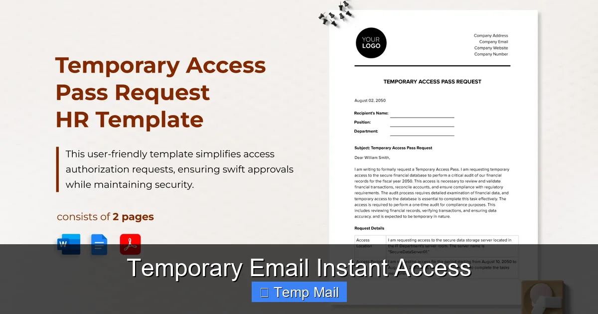 Temporary Email Instant Access