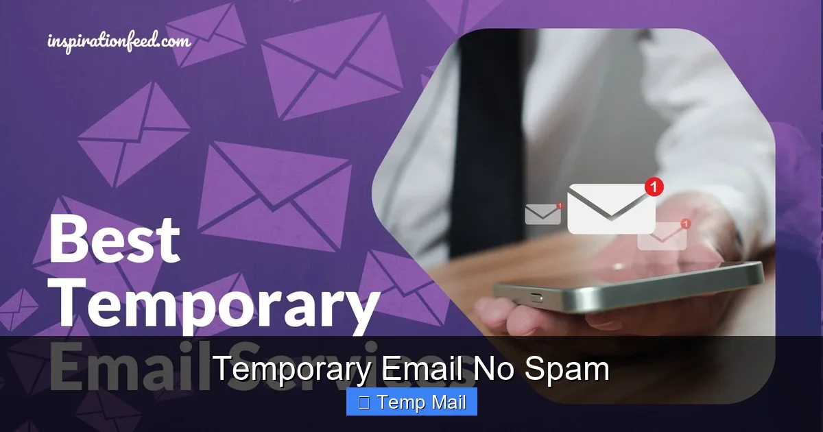 Temporary Email No Spam