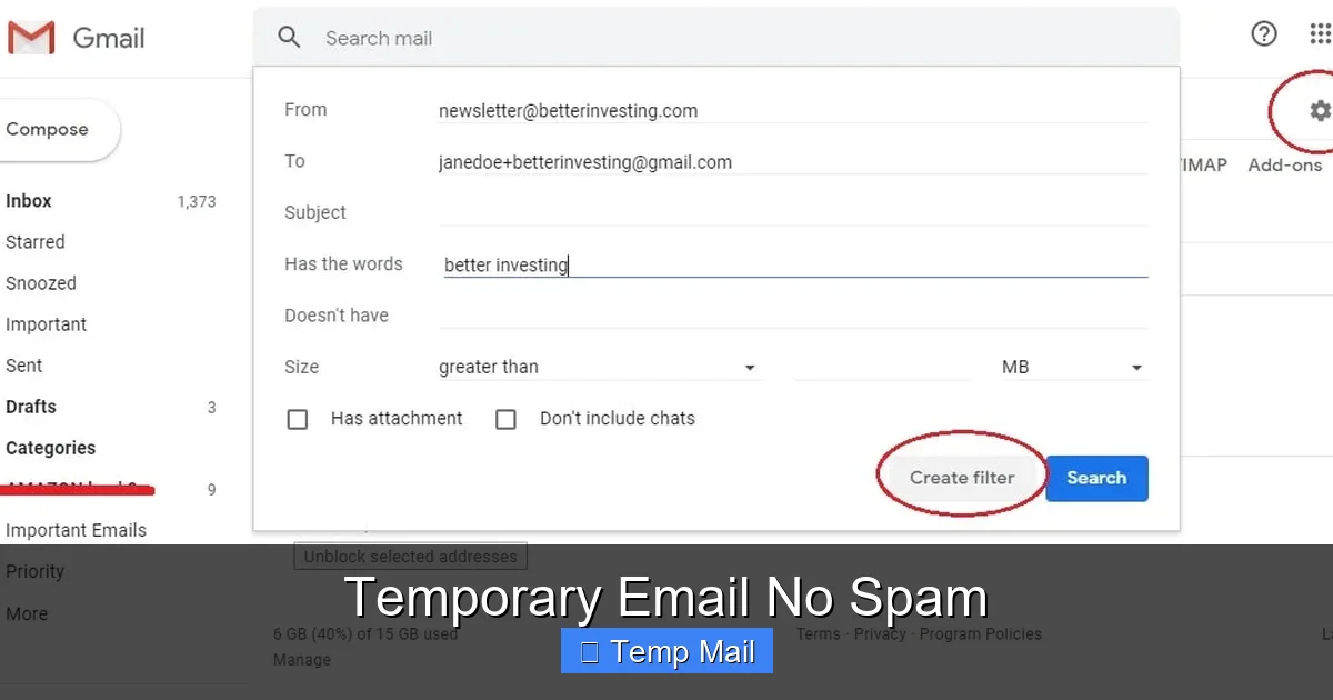 Temporary Email No Spam