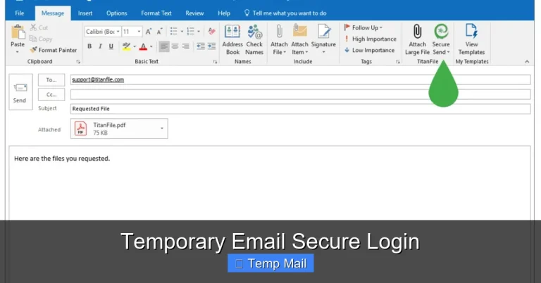 Temporary Email Secure Login