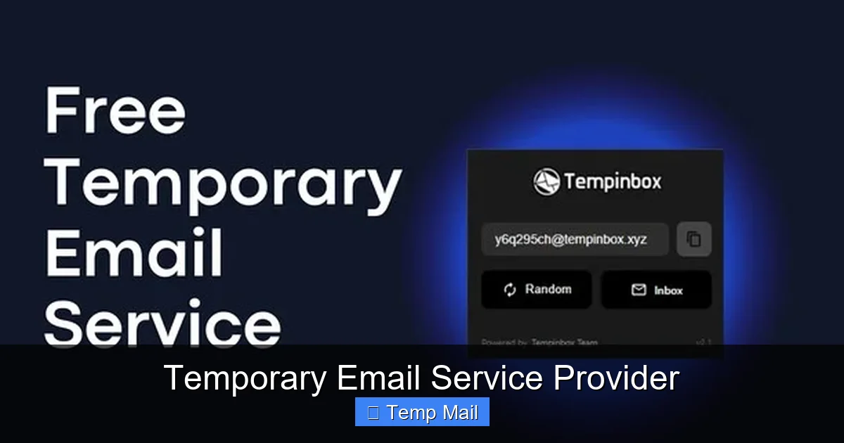 Temporary Email Service Provider