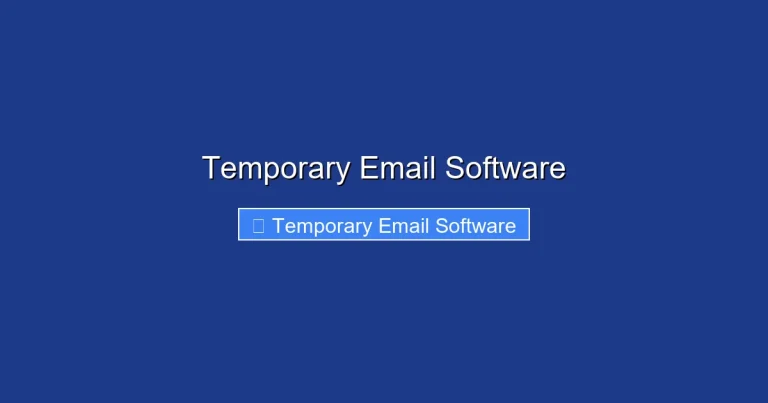 Temporary Email Software