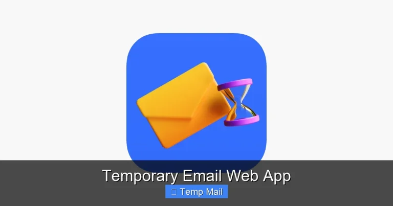 Temporary Email Web App