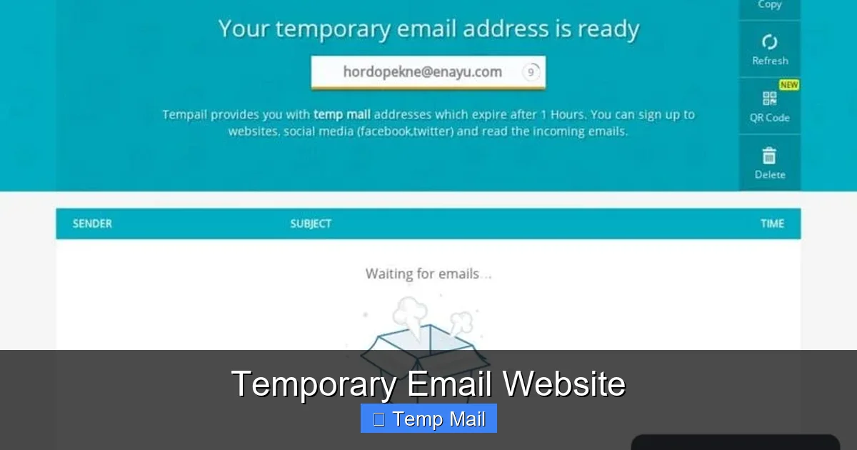 Temporary Email Website