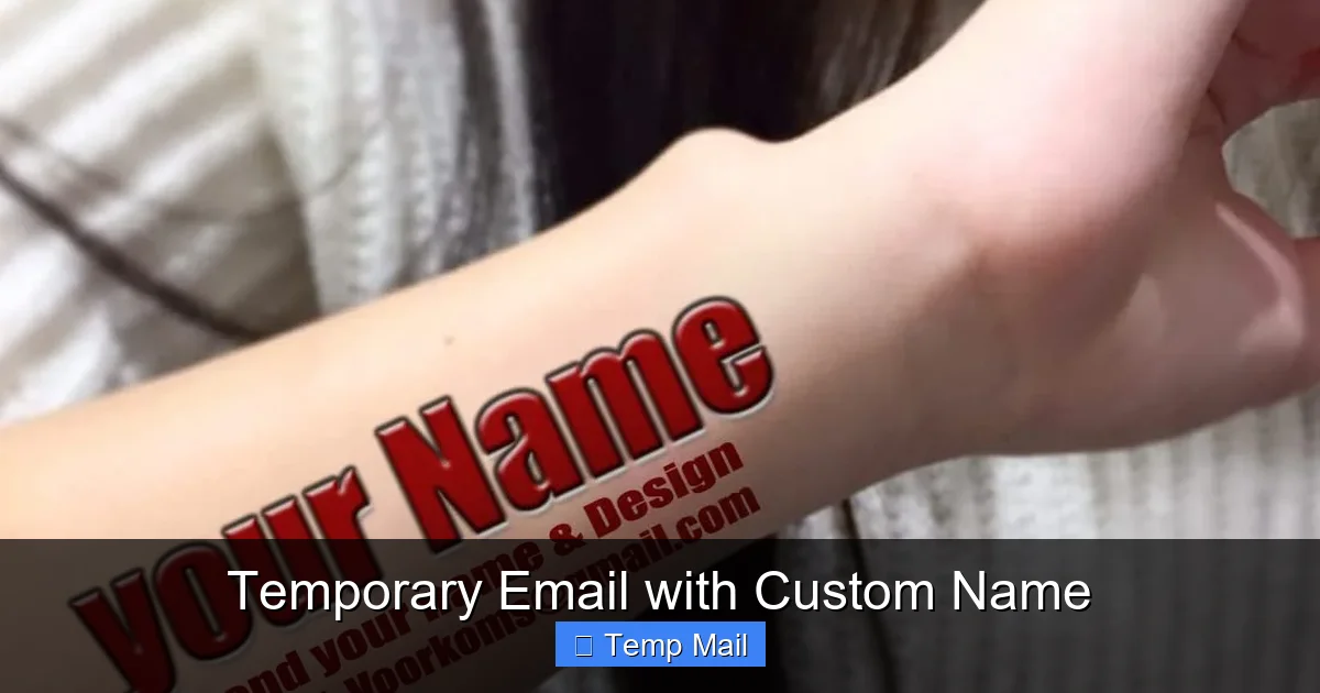 Temporary Email with Custom Name