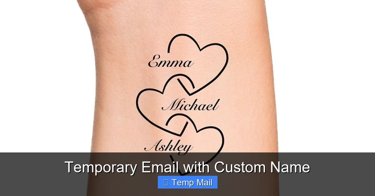Temporary Email with Custom Name