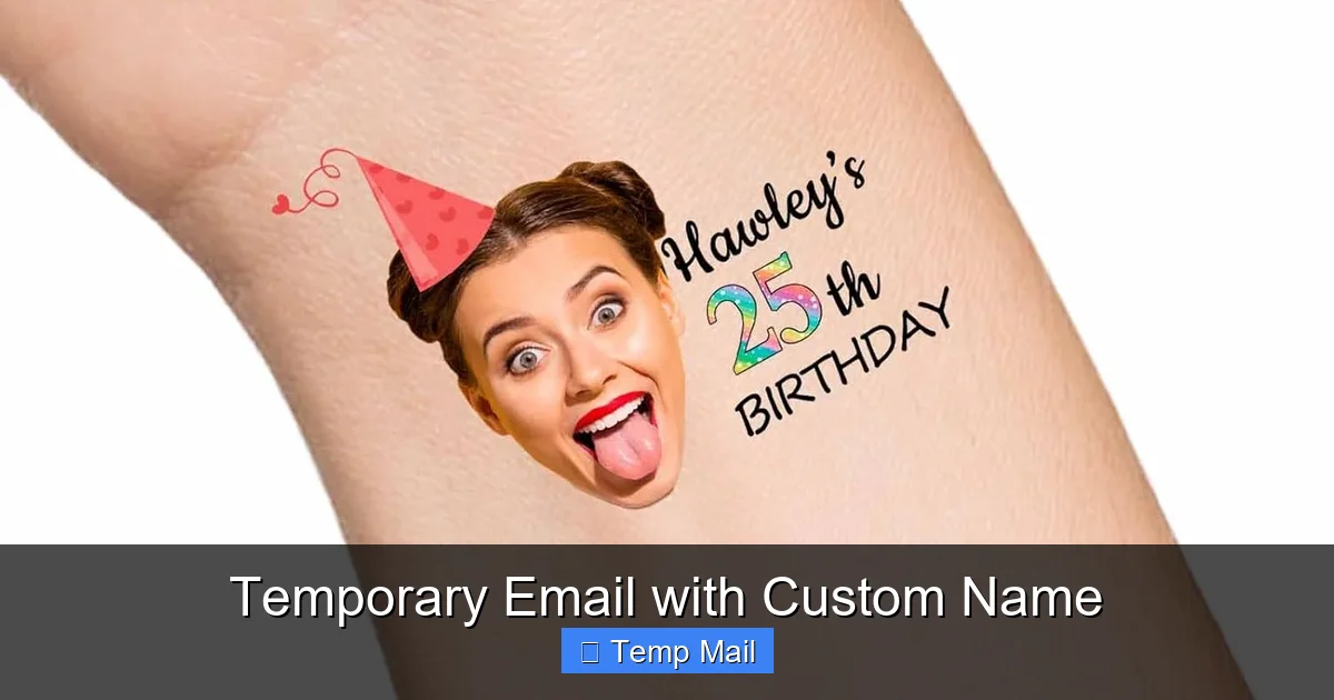 Temporary Email with Custom Name